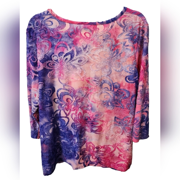 FINAL PRICE - RUBY Rd. 3/4 Sleeve Women's Top - Large - EUC - Picture 3 of 7